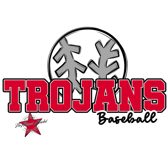 Trojans Varsity Baseball-Red