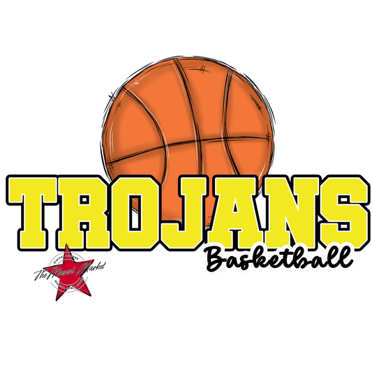 Trojans Varsity Basketball-Bright Yellow