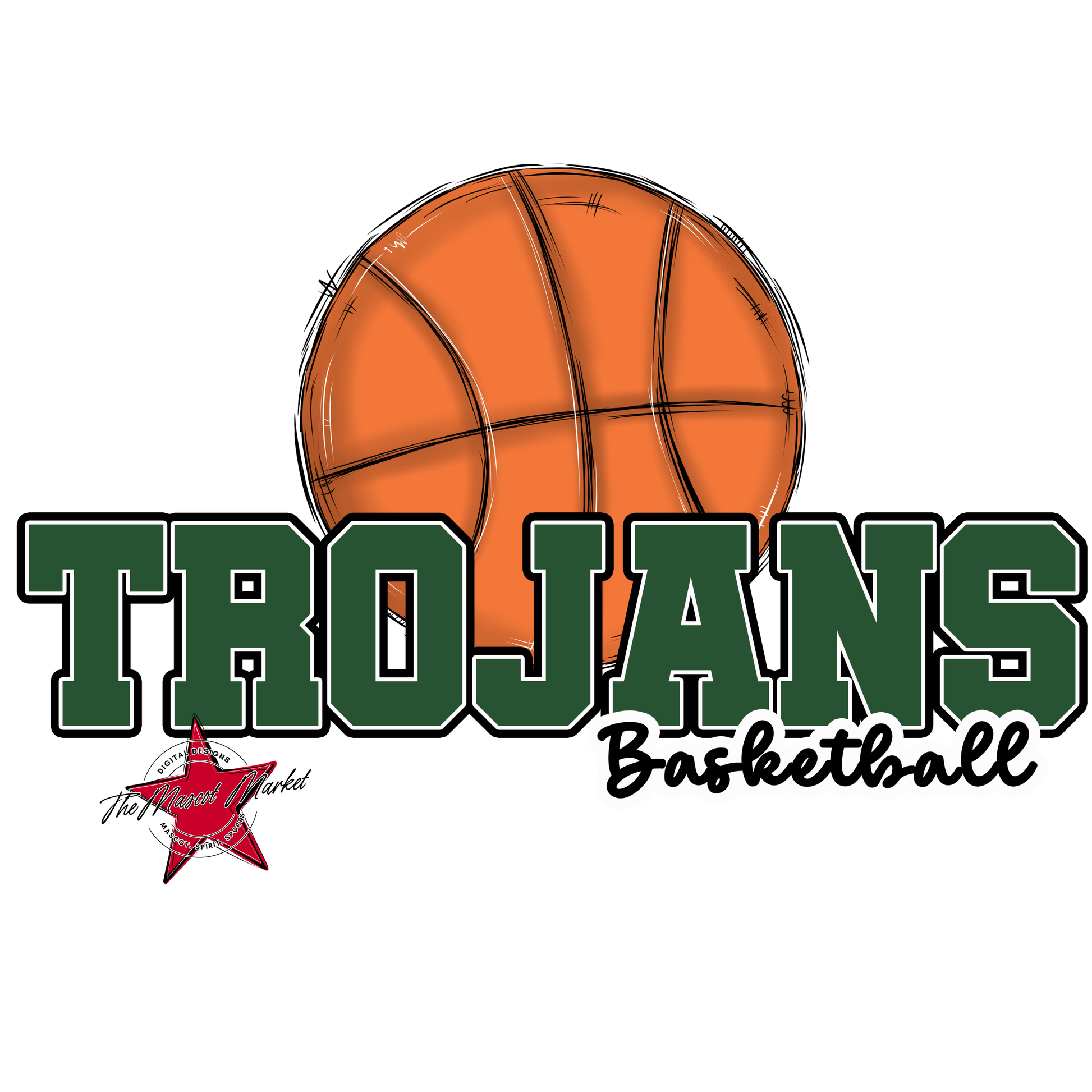 Trojans Varsity Basketball-Green