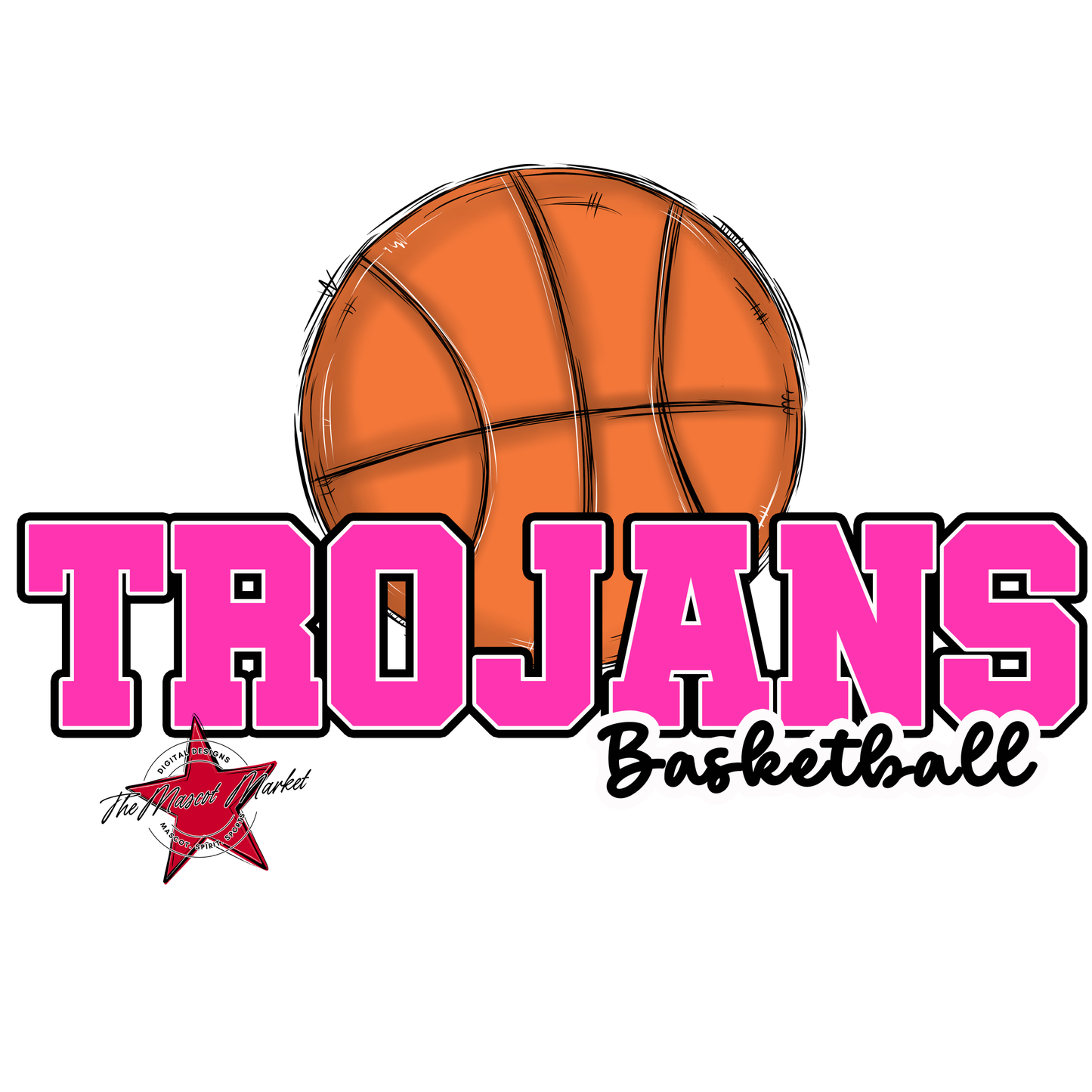 Trojans Varsity Basketball-Pink