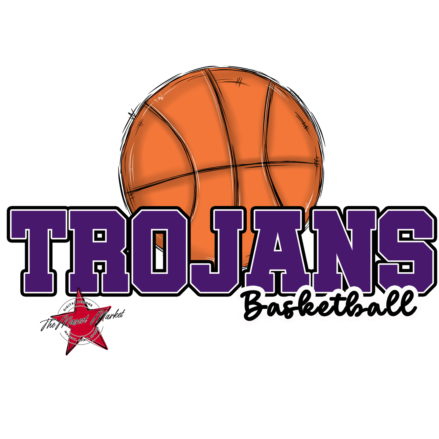 Trojans Varsity Basketball-Purple