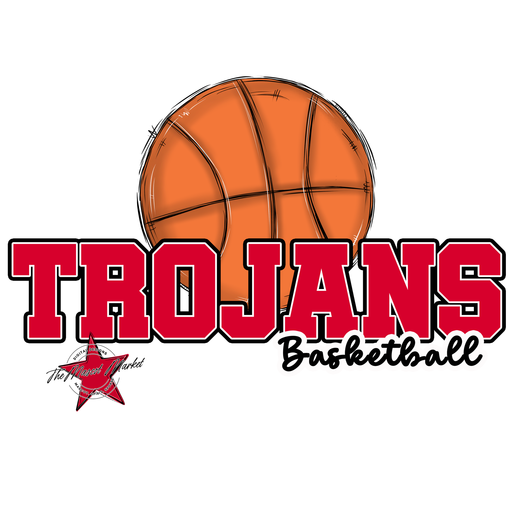 Trojans Varsity Basketball-Red