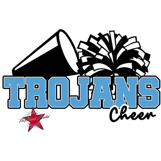 Trojans Varsity Cheer-Carolina Blue