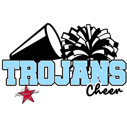 Trojans Varsity Cheer-Columbia Blue