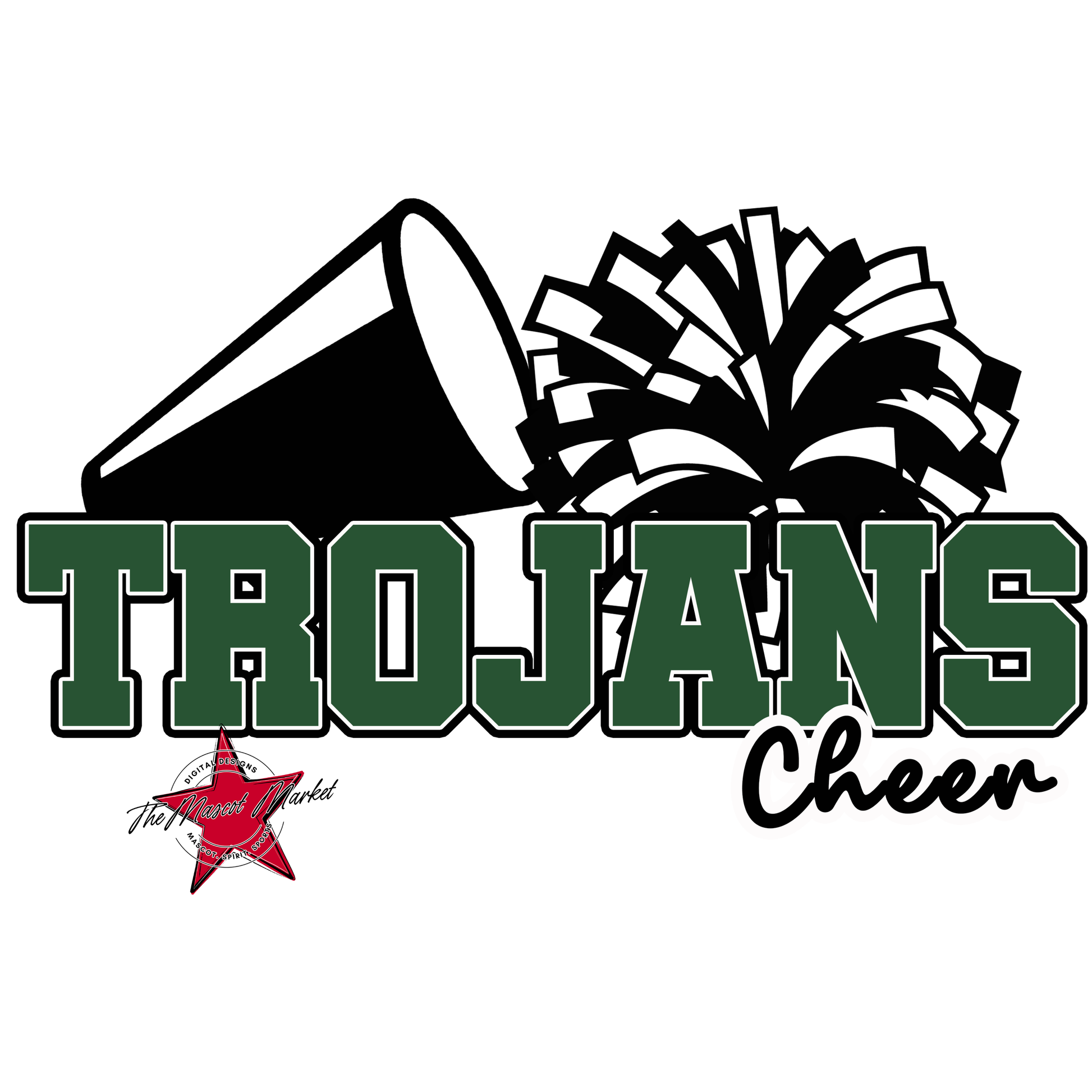 Trojans Varsity Cheer-Green