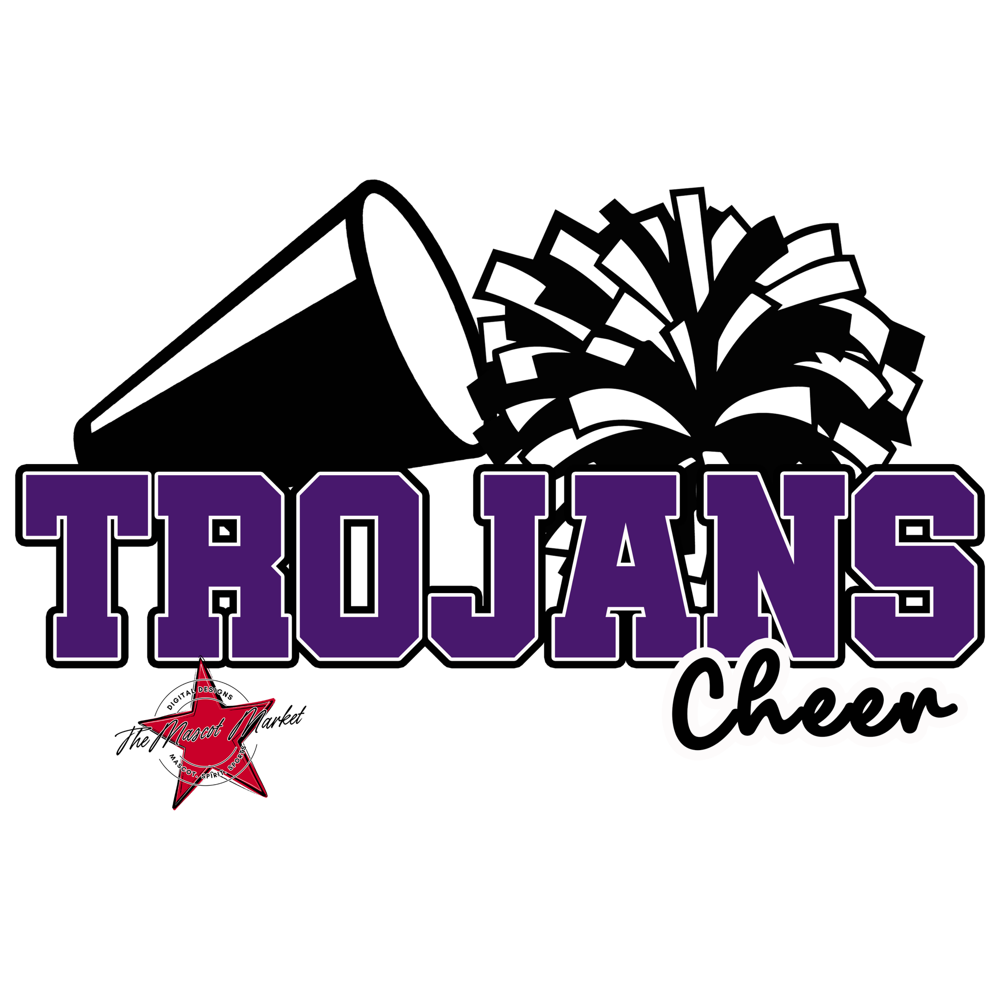 Trojans Varsity Cheer-Purple