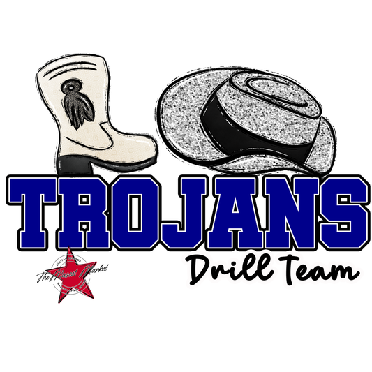 Trojans Varsity Drillteam-Blue