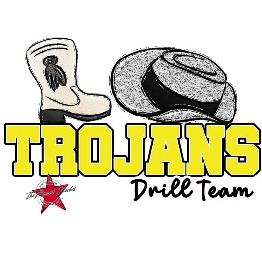 Trojans Varsity Drillteam-Bright Yellow