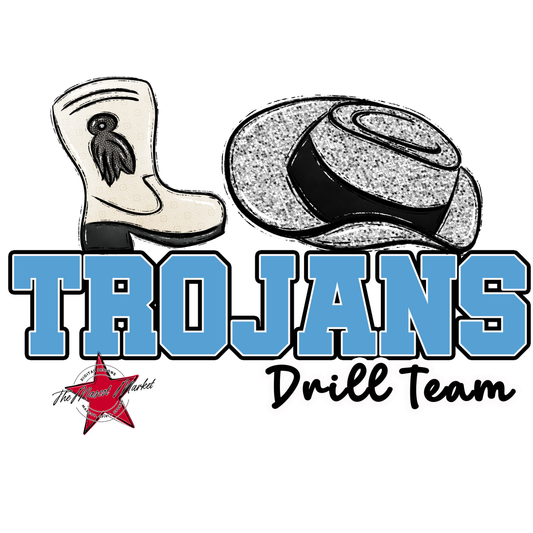 Trojans Varsity Drillteam-Carolina Blue