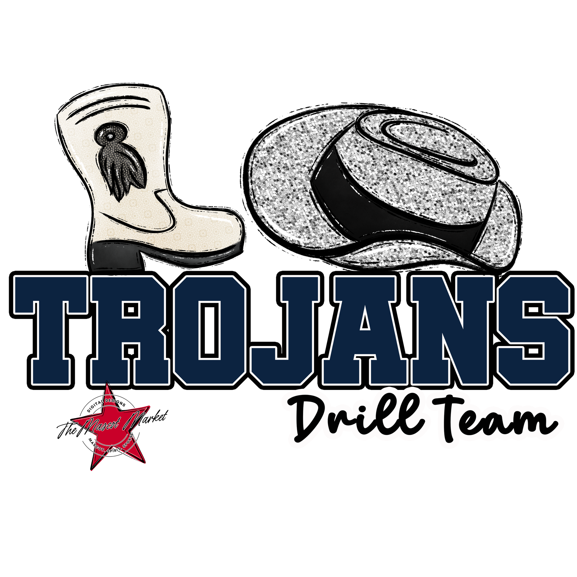Trojans Varsity Drillteam-Navy