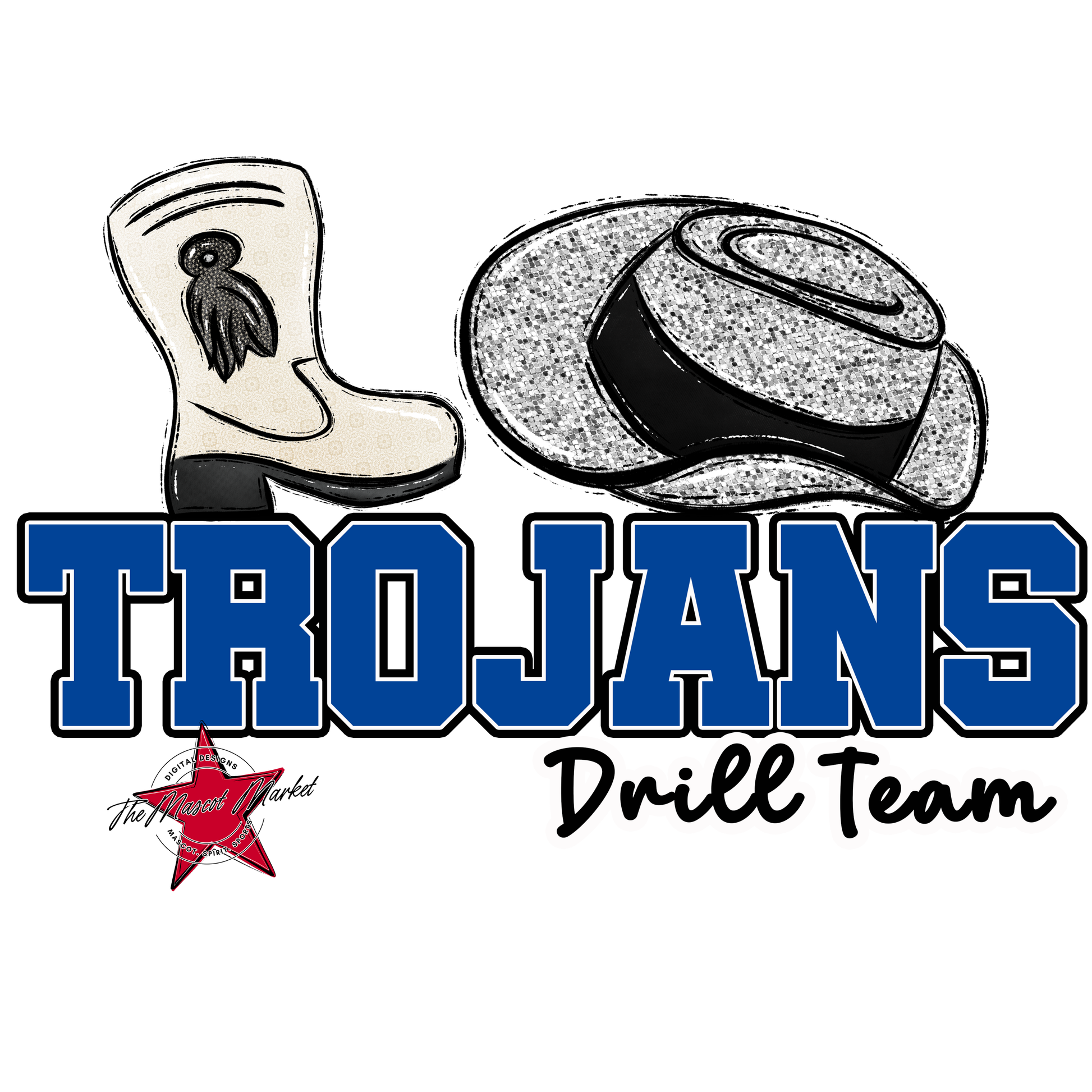 Trojans Varsity Drillteam-Off Blue