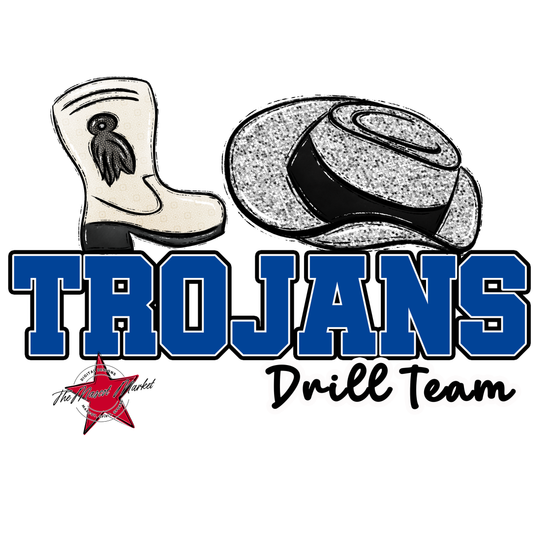 Trojans Varsity Drillteam-Off Blue