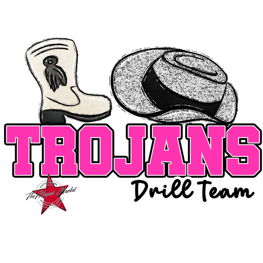 Trojans Varsity Drillteam-Pink