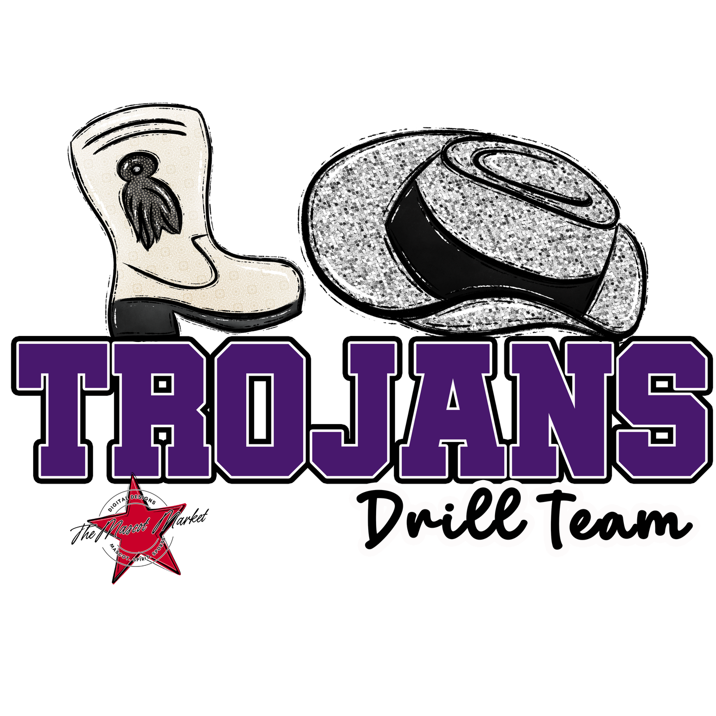 Trojans Varsity Drillteam-Purple