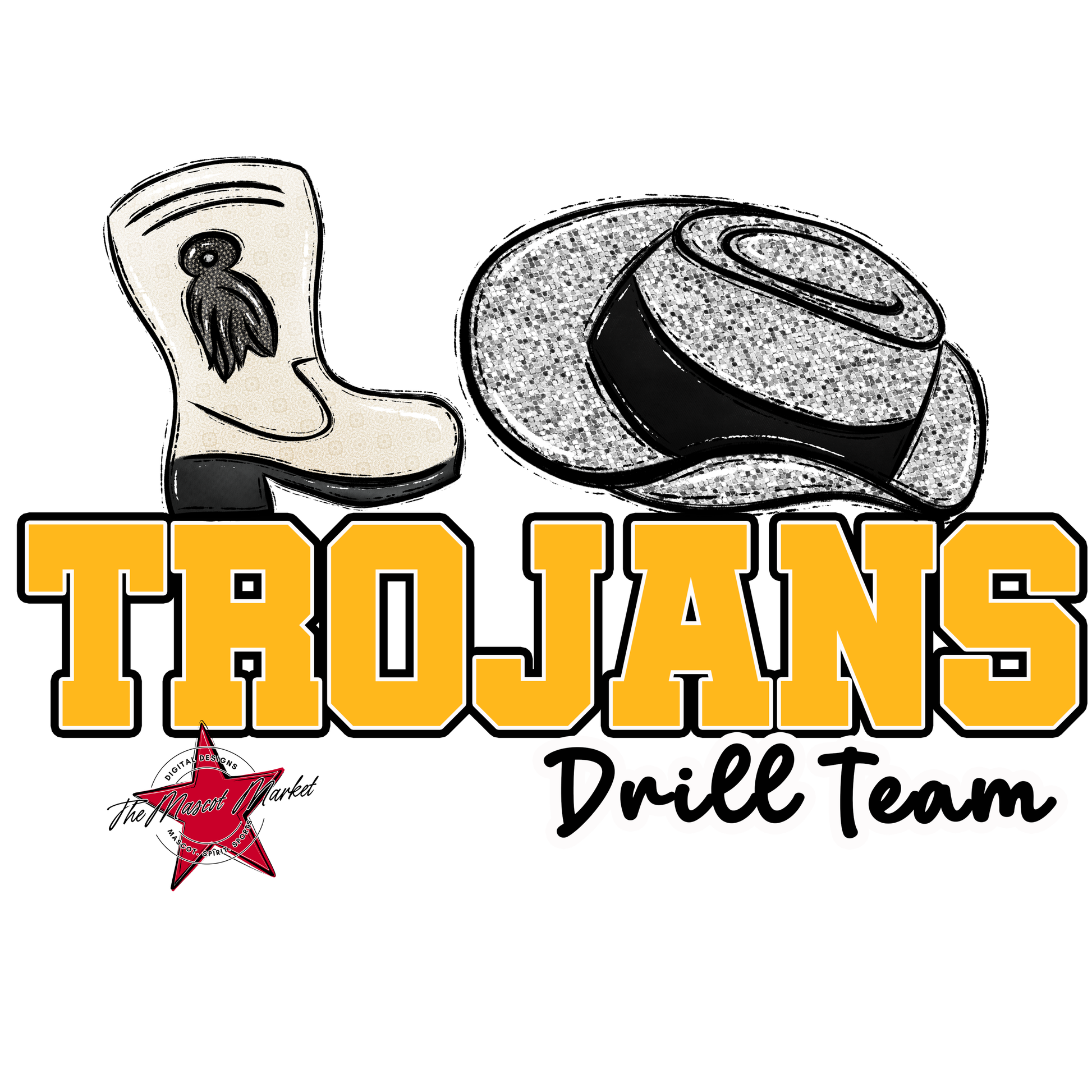 Trojans Varsity Drillteam-Yellow