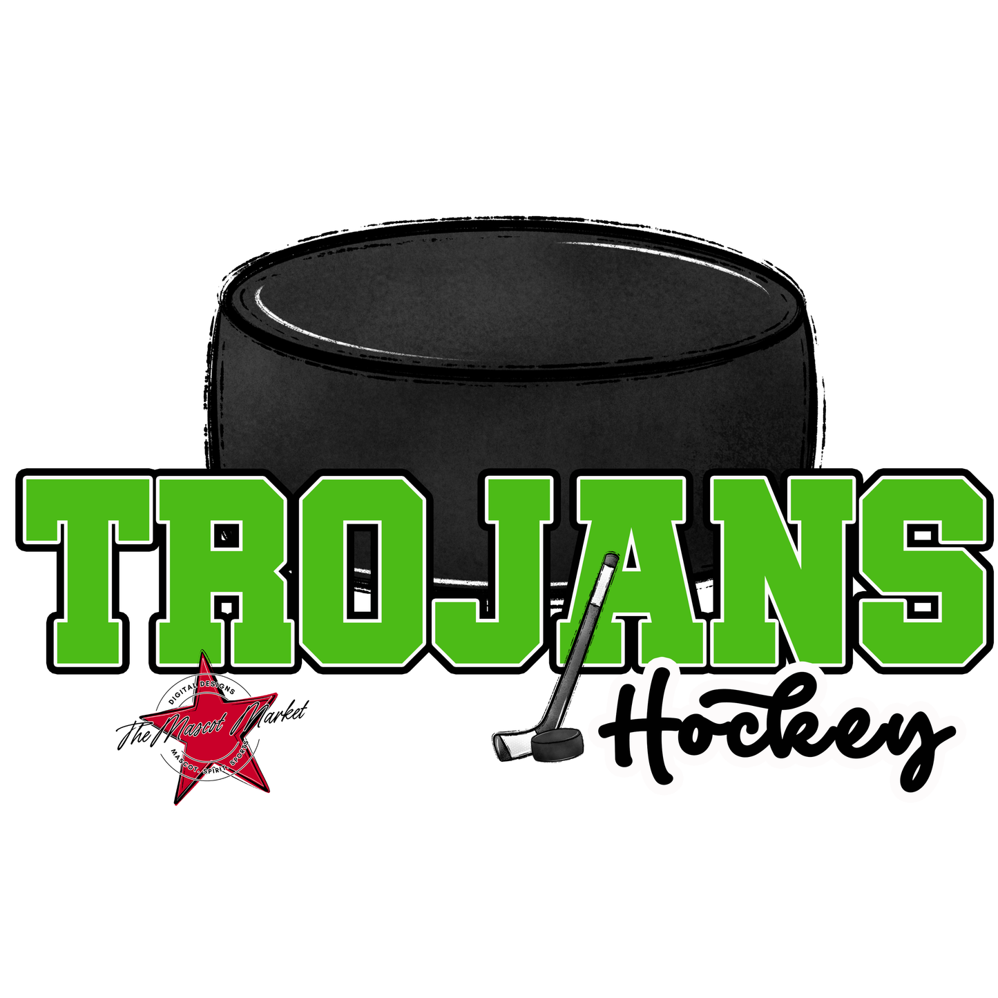 Trojans Varsity Hockey-Bright Green