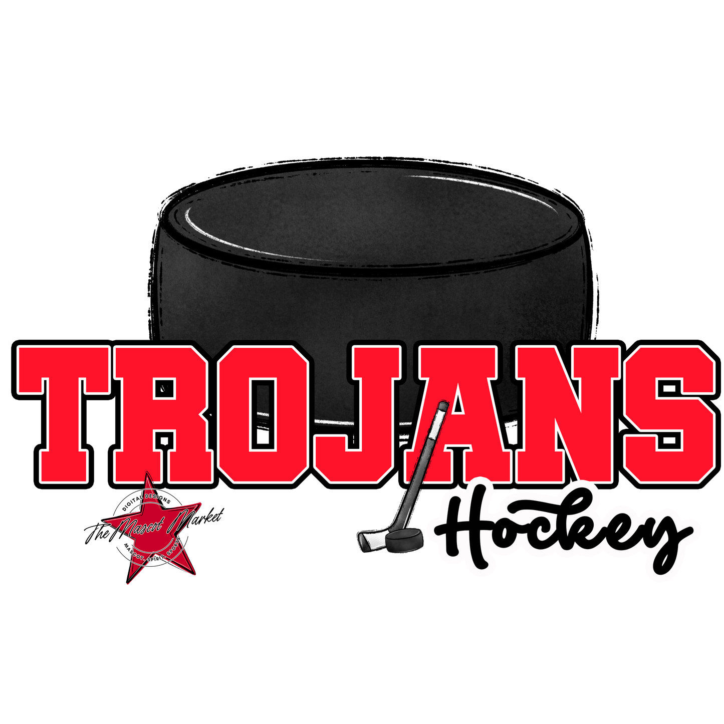 Trojans Varsity Hockey-Bright Red