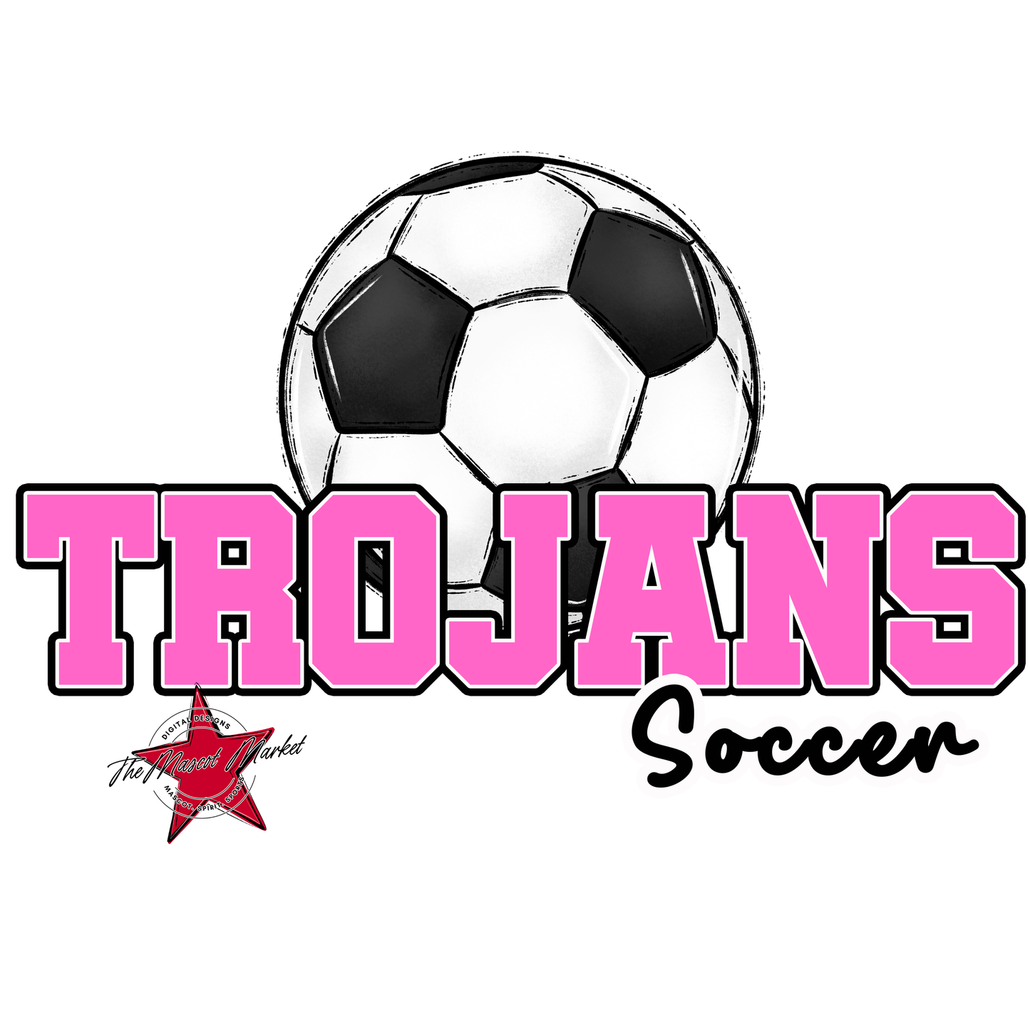 Trojans Varsity Soccer-Baby Pink