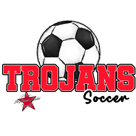 Trojans Varsity Soccer-Bright Red