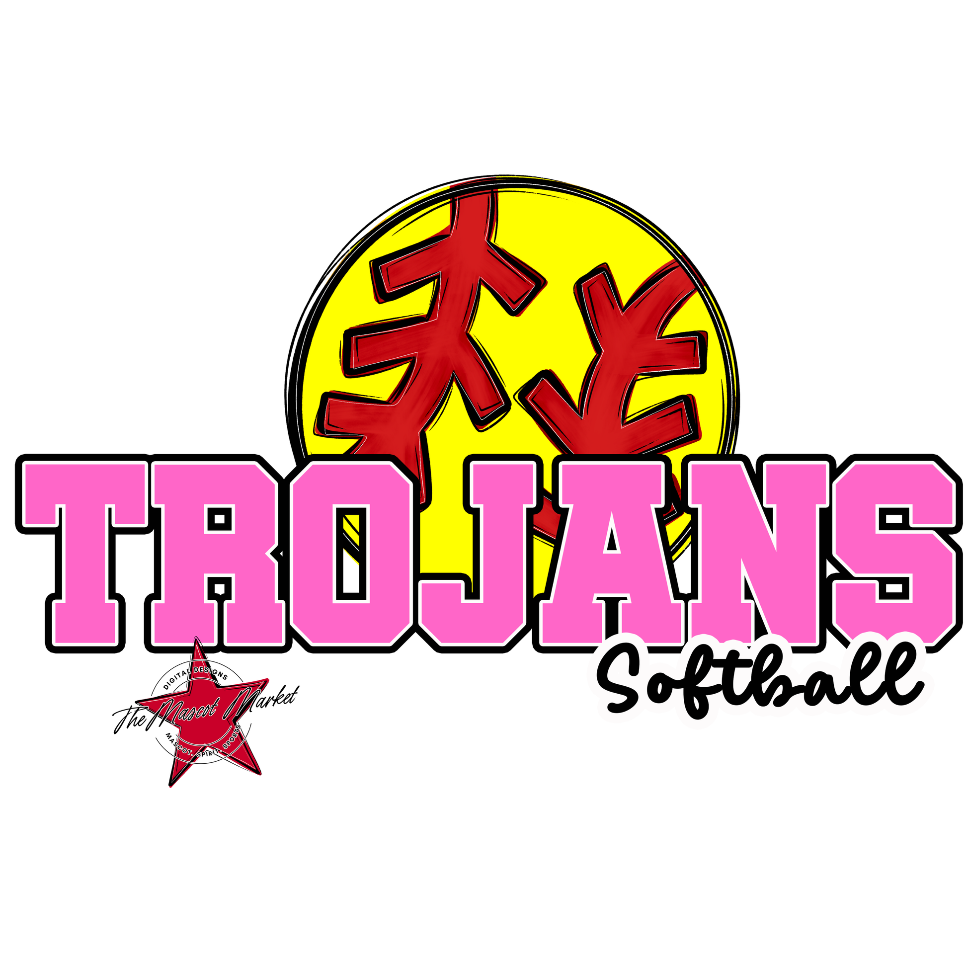 Trojans Varsity Softball-Baby Pink