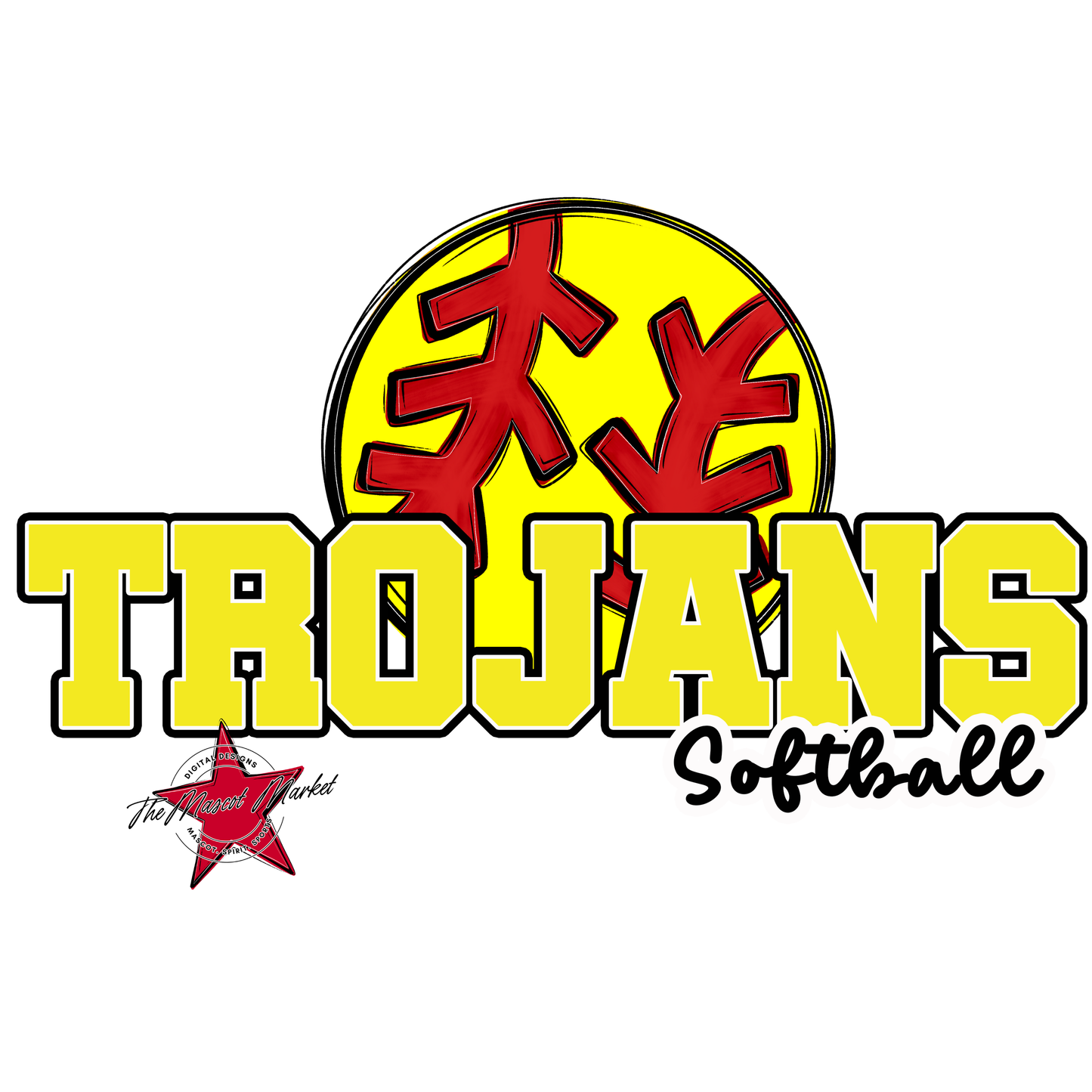 Trojans Varsity Softball-Bright Yellow