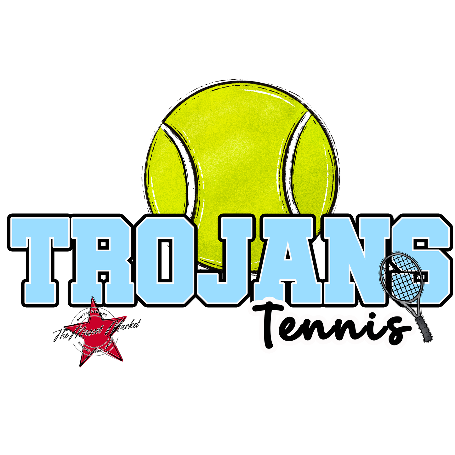 Trojans Varsity Tennis-Columbia Blue