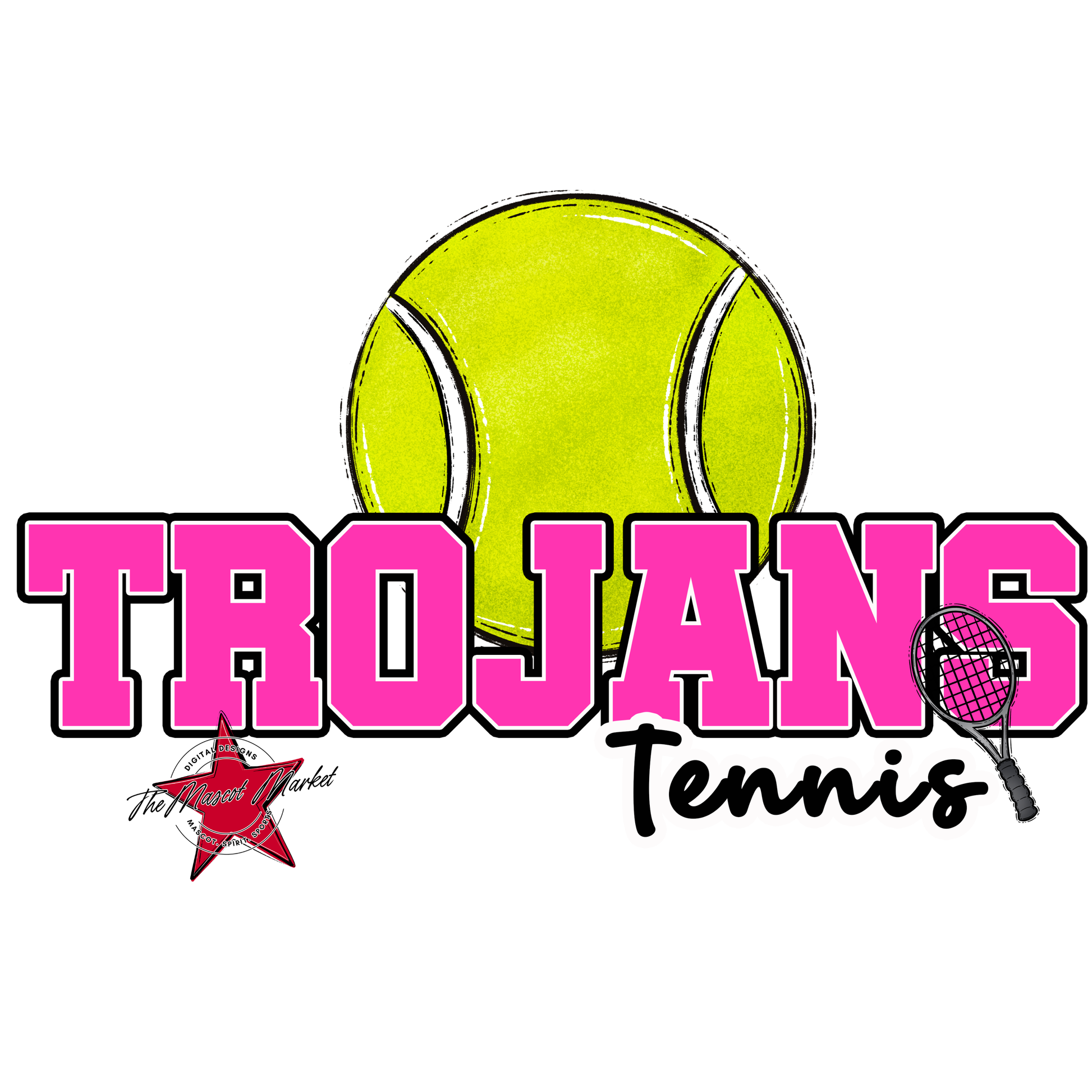 Trojans Varsity Tennis-Pink