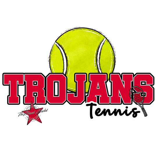 Trojans Varsity Tennis-Red