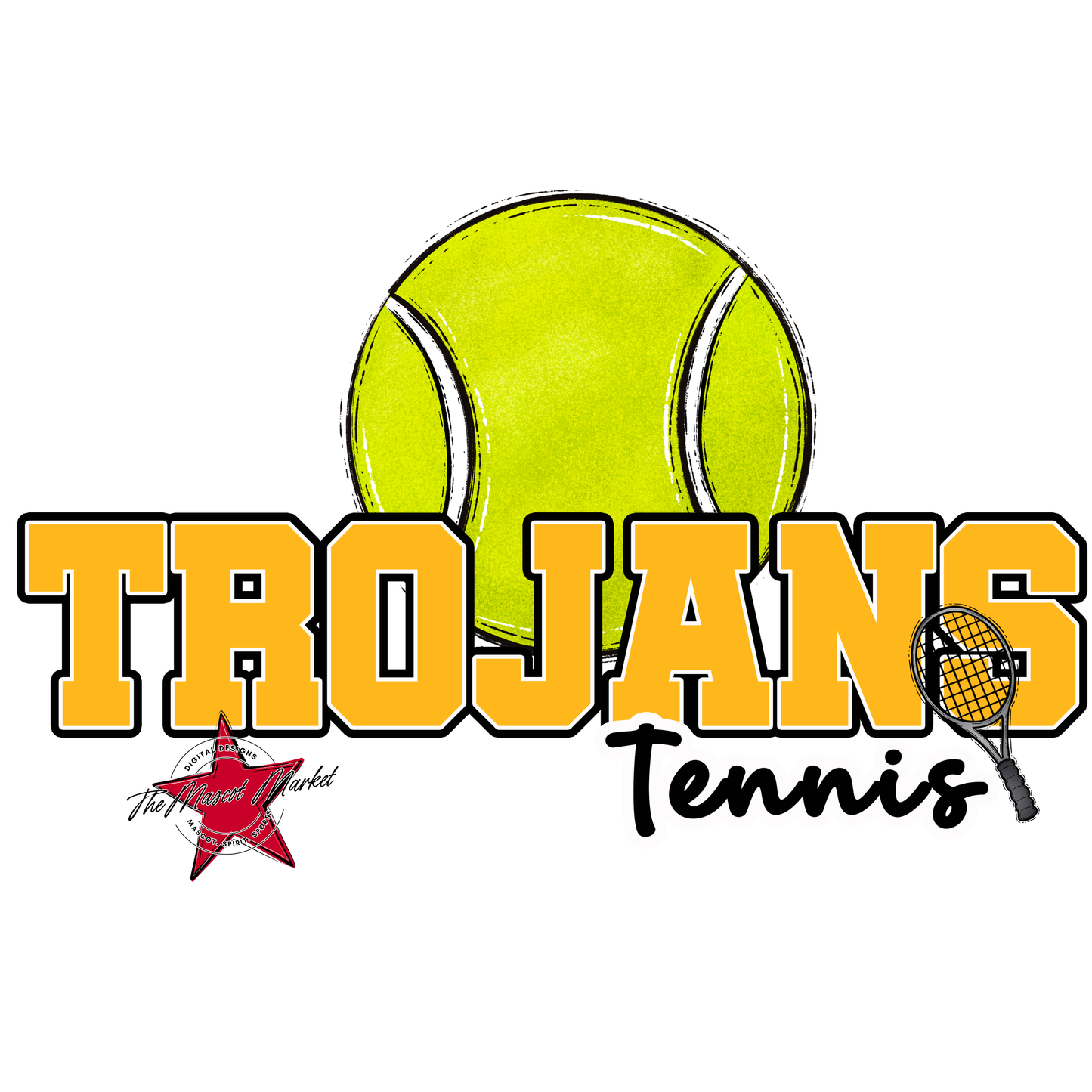 Trojans Varsity Tennis-Yellow