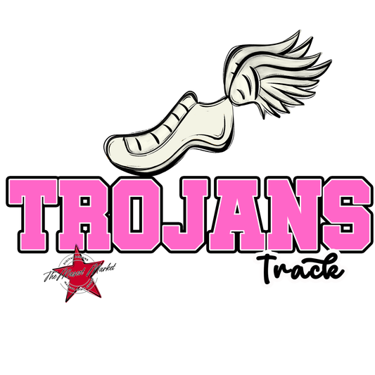 Trojans Varsity Track-Baby Pink