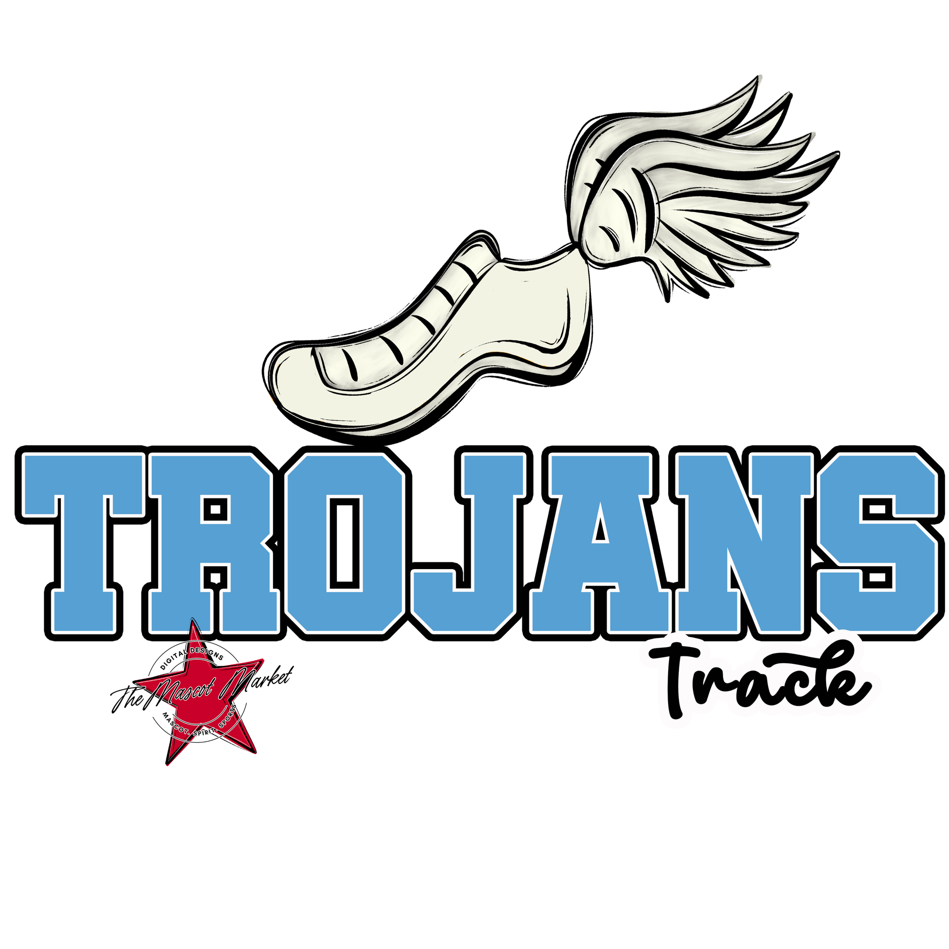 Trojans Varsity Track-Carolina Blue