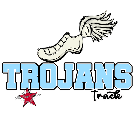 Trojans Varsity Track-Columbia Blue