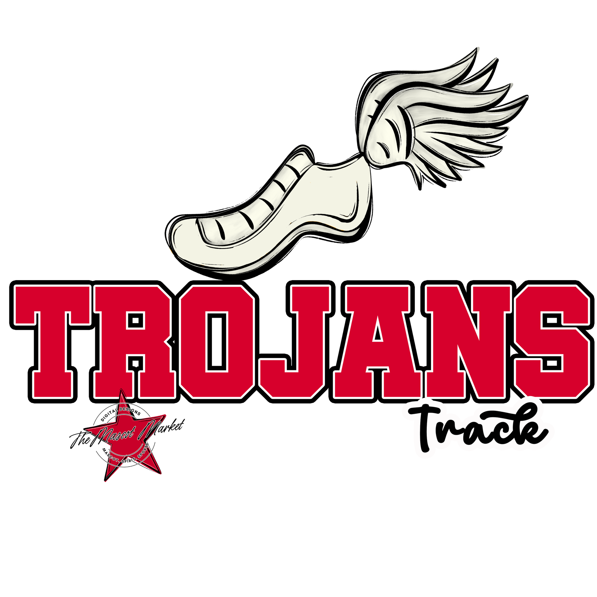 Trojans Varsity Track-Red