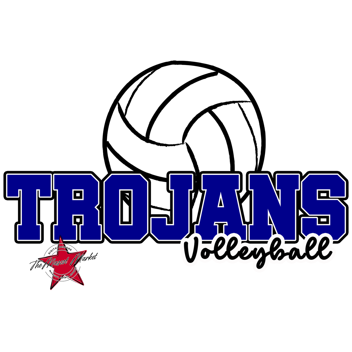 Trojans Varsity Volleyball-Blue
