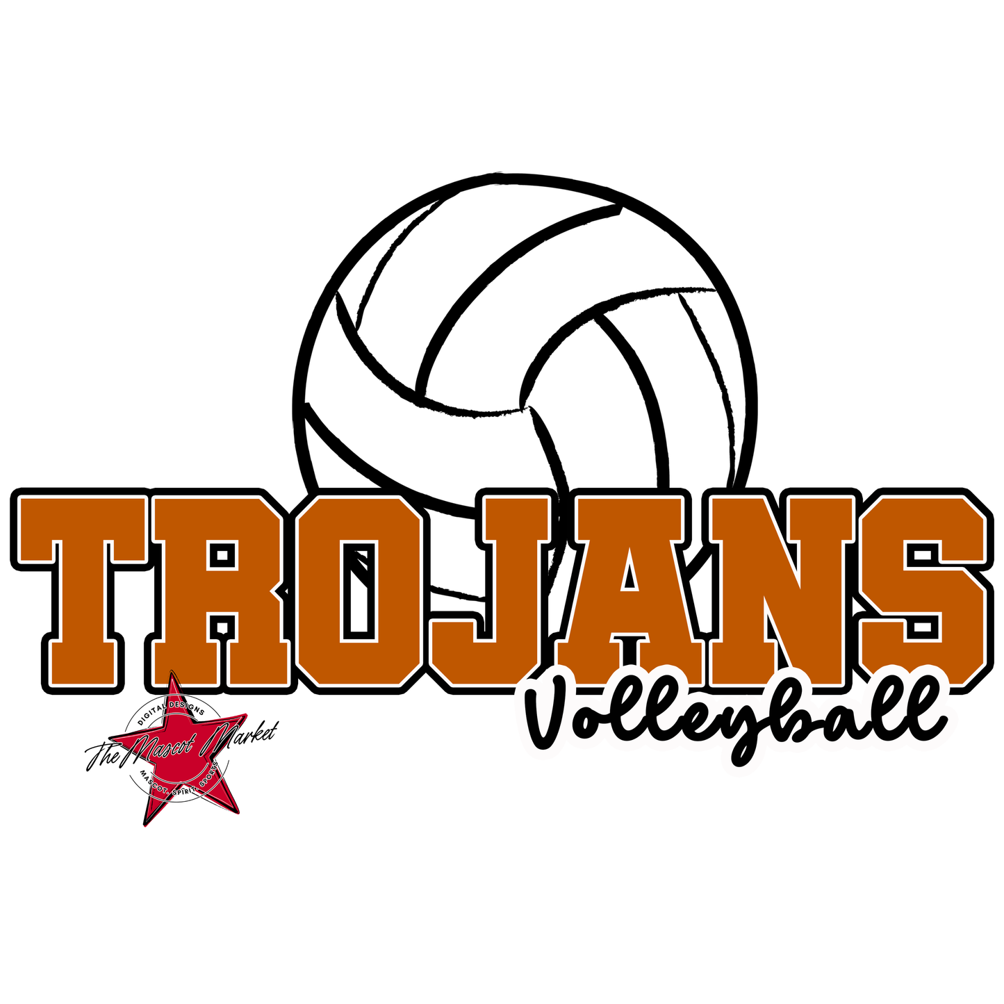Trojans Varsity Volleyball-Burnt Orange