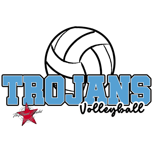 Trojans Varsity Volleyball-Carolina Blue