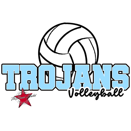 Trojans Varsity Volleyball-Columbia Blue