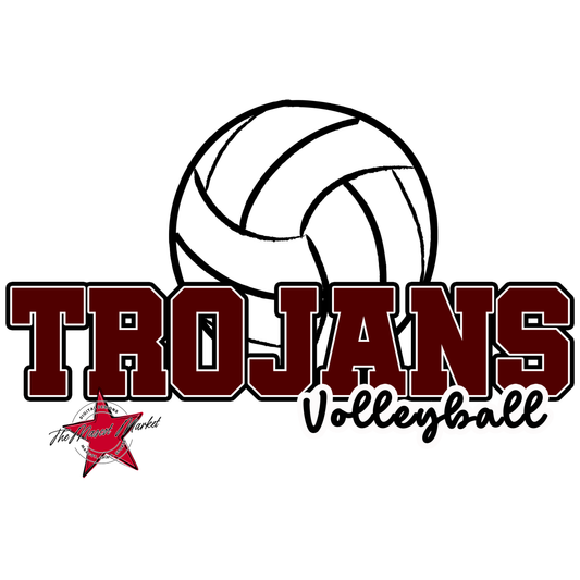 Trojans Varsity Volleyball-Maroon