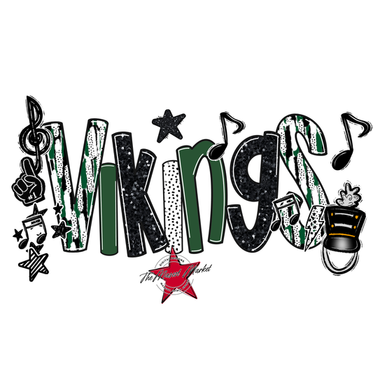 Vikings Band Scrape-Green