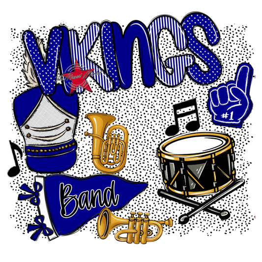 Vikings Band Spirit-Blue