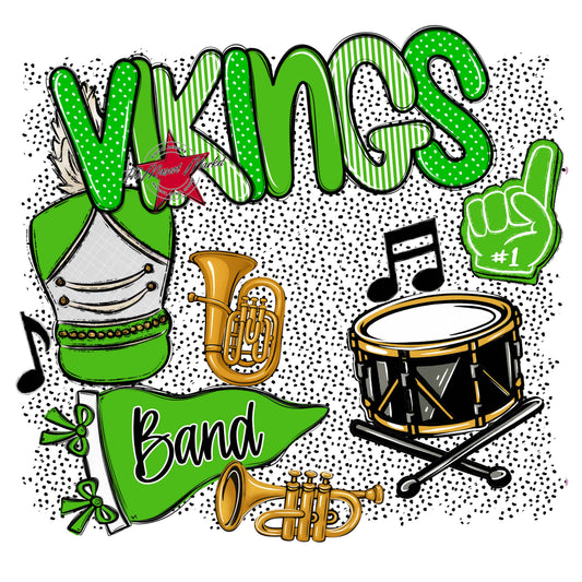 Vikings Band Spirit-Bright Green