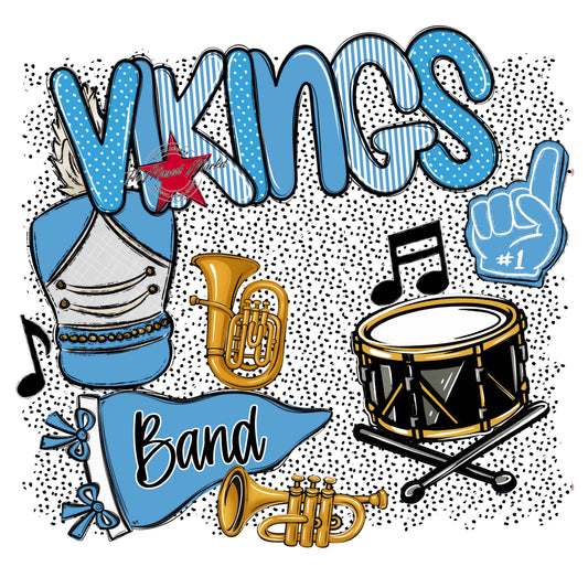 Vikings Band Spirit-Carolina Blue