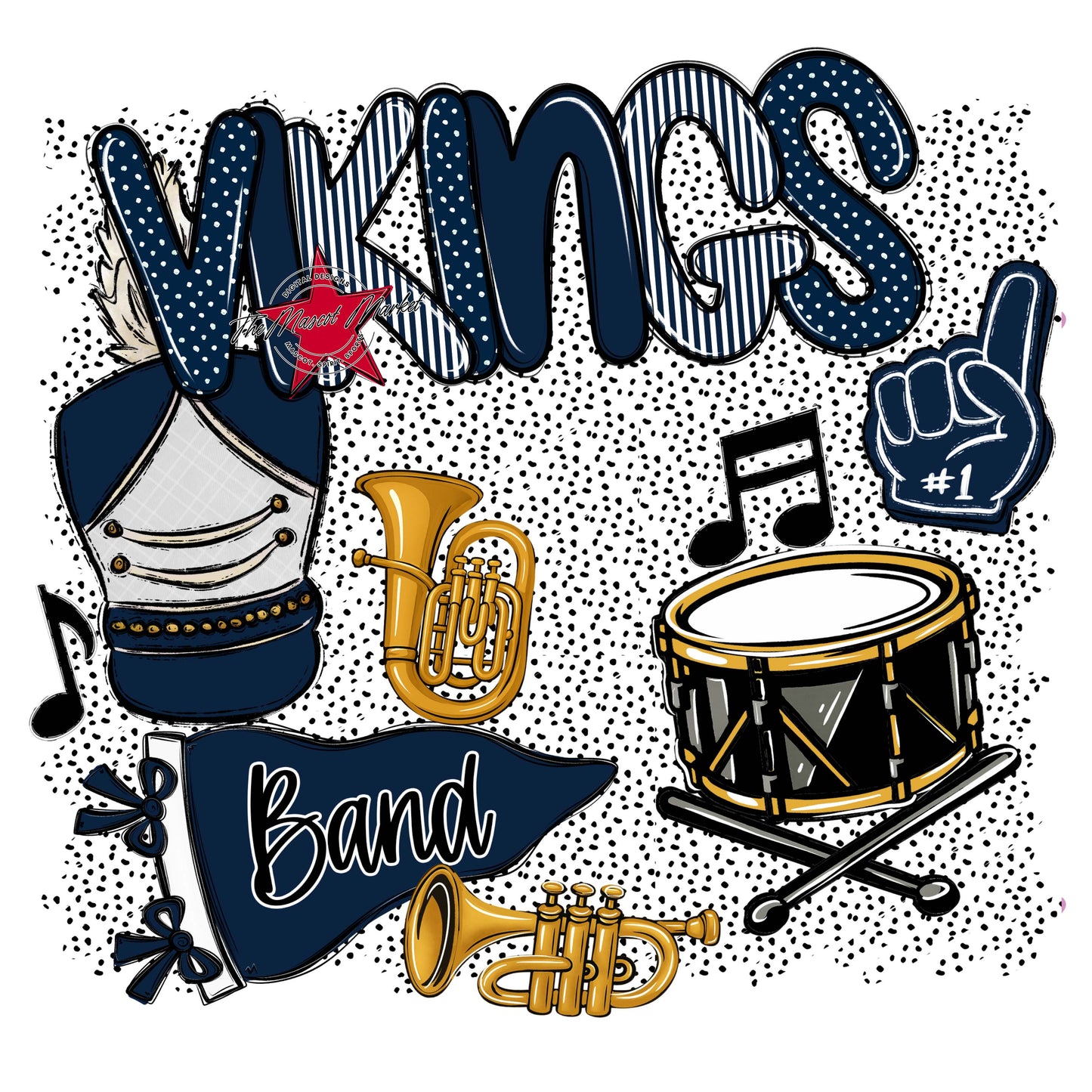 Vikings Band Spirit-Navy