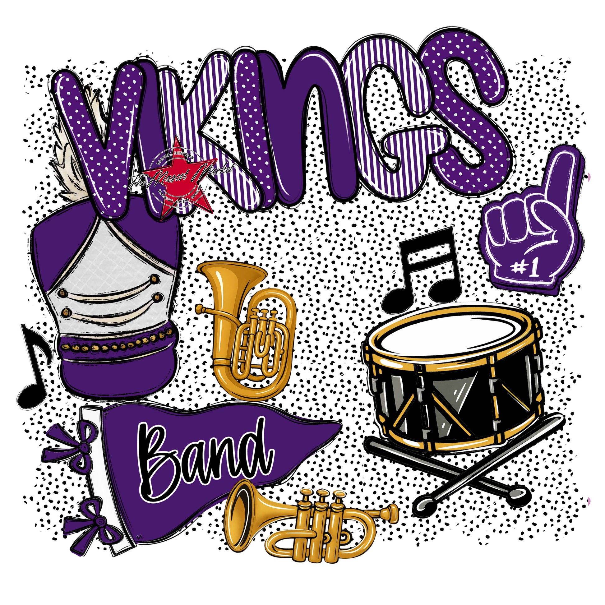 Vikings Band Spirit-Purple
