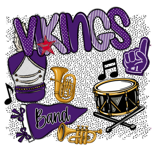 Vikings Band Spirit-Purple