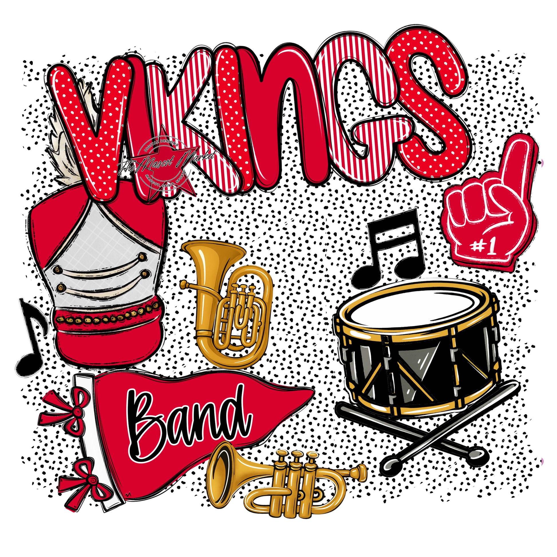 Vikings Band Spirit-Red