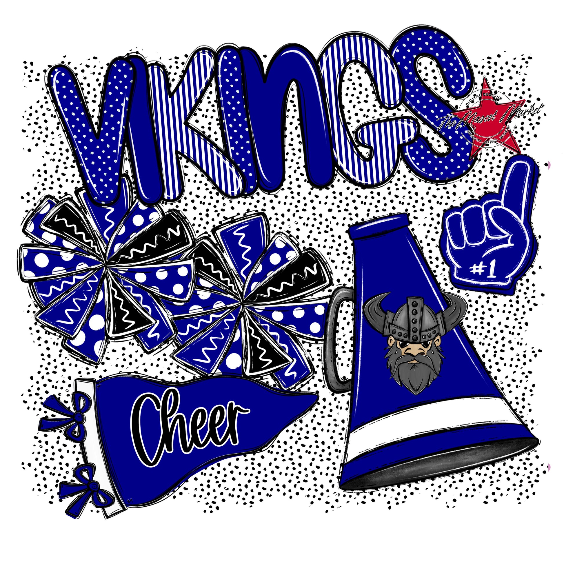 Vikings Cheer Spirit-Blue