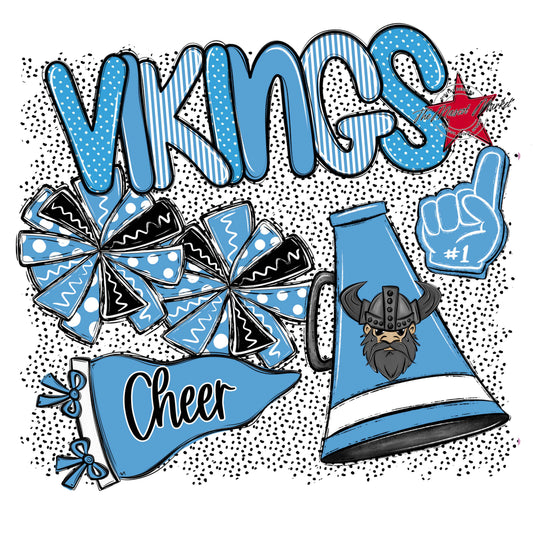 Vikings Cheer Spirit-Carolina Blue
