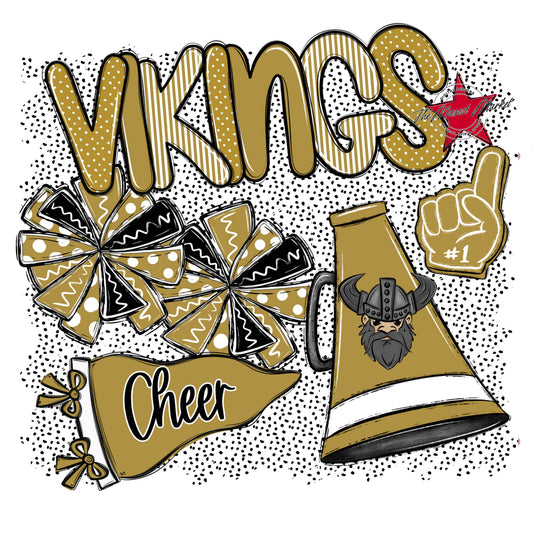 Vikings Cheer Spirit-Gold