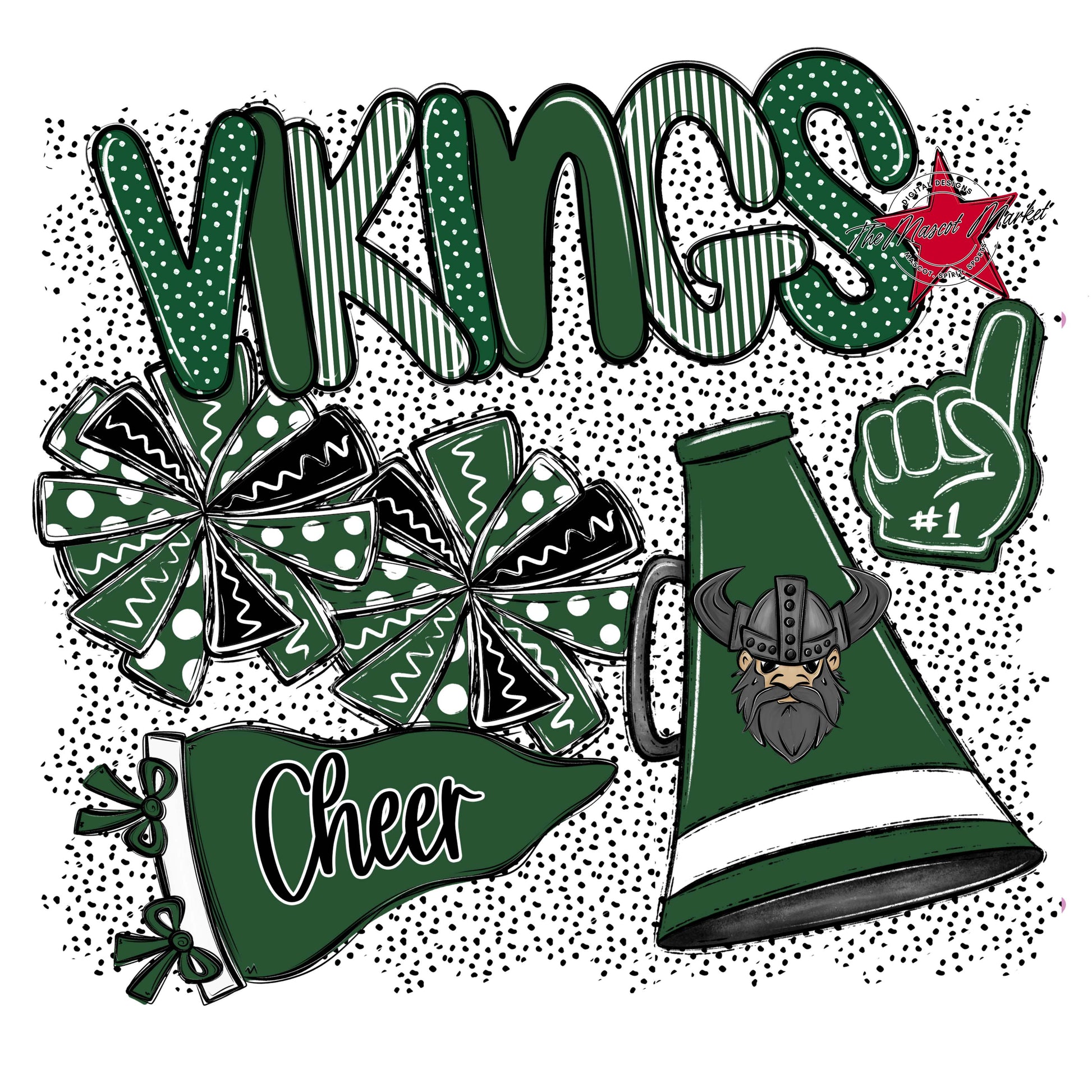 Vikings Cheer Spirit-Green